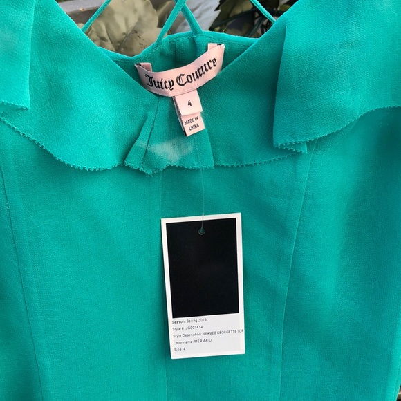 NWT*Juicy Couture Seamed Georgette Camisole - Picture 5 of 6